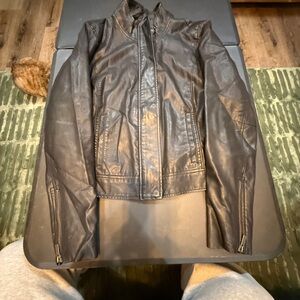 a new day Women's Dark Brown Leather Jacket